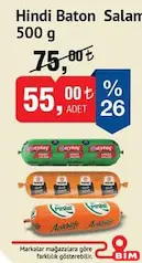 HİNDİ BATON SALAM 500 G